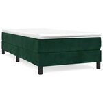 vidaXL Cadre de lit vert foncé 90x200 cm velours