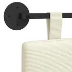 vidaXL Tête de lit suspendue Tissu en velours côtelé