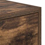 vidaXL Meuble TV Chêne fumé 100 x 31 x 25.5 cm Bois d'ingénierie