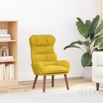 vidaXL fauteuil Jaune 69 x 74 x 93 cm Velours