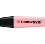 Surligneur BOSS ORIGINAL Pastel Pte Biseautée 2 - 5 mm Soupçon de Rose STABILO