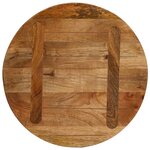 vidaXL Dessus de table Ø 40x2 5 cm rond bois de manguier massif