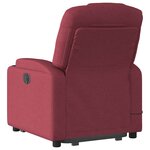 vidaXL Fauteuil inclinable de massage Rouge bordeaux Tissu