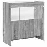 vidaXL Armoire sous évier de salle de bain Sonoma gris