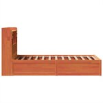 vidaXL Cadre de lit sans matelas cire marron 90x190 cm bois pin massif