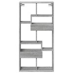 vidaXL Armoire murale sonoma gris 50x15x100 cm bois d'ingénierie