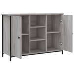 vidaXL Buffet sonoma gris 100x35x70 cm bois d'ingénierie