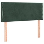 vidaXL Sommier à lattes de lit avec matelas LED vert foncé 120x190 cm