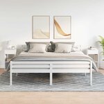 vidaXL Tables de chevet avec tiroir 2 Pièces blanc 35x34x66 5 cm