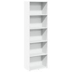 vidaXL Bibliothèque blanc 60x30x189 cm bois d'ingénierie