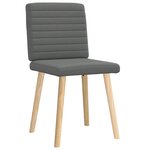 vidaXL Chaises à manger lot de 2 gris foncé tissu
