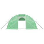 vidaXL Serre avec cadre en acier vert 96 m² 24x4x2 m