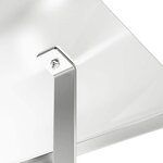 vidaXL Hotte de cheminée Argent 50 x 50 x 37 cm Acier inoxydable