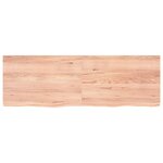 vidaXL Dessus de table marron clair bois chêne massif traité