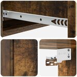 vidaXL Table d'appoint murale 87 5 x 34 5 x 17 cm Bois d'ingénierie