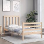 vidaXL Cadre de lit sans matelas 90x200 cm bois de pin massif