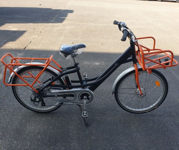 Vélo électrique du facteur  reconditionné - Taille normale - Noir / Orange