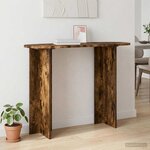 vidaXL Table console Chêne fumé 100 x 39 5 x 75 cm Bois d'ingénierie