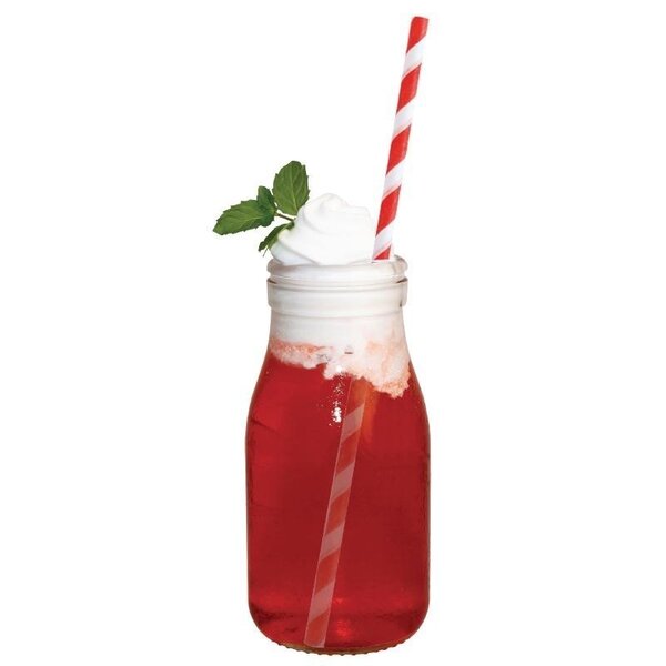 Mini bouteille de lait en verre olympia 200 ml - lot de 12 -  - verre x125mm