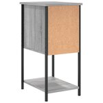 vidaXL Tables de chevet 2 Pièces sonoma gris 32x42x70cm bois d'ingénierie