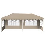 vidaXL Tente de fête pop-up 575 x 289 x 245 cm Crème