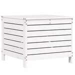 vidaXL Repose-pied de jardin blanc 62x63 5x53 5 cm bois de pin massif