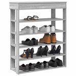 vidaXL Étagère à chaussures sonoma gris 80x30x98 cm bois d'ingénierie