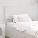 vidaXL Tête de lit Blanc Brillant 90 cm Bois d'ingénierie