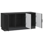 vidaXL Meuble TV Noir 99 x 34 5 x 47 cm Bois d'ingénierie