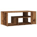 vidaXL Table d'appoint vieux bois 100x50x40 cm bois d'ingénierie