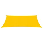 vidaXL Voile d'ombrage 160 g/m² rectangulaire jaune 2x3 5 m PEHD