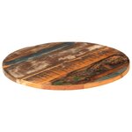 vidaXL Dessus de table rond 60 cm 25-27 mm Bois de récupération solide