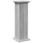 vidaXL Piédestal avec rangement sonoma gris bois d'ingénierie