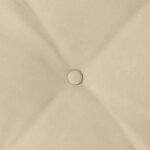 vidaXL Coussin de Dos Crème 200 x 50 cm Tissu en microfibre