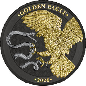 Monnaie GOLDEN EAGLE Limited Edition 1 Oz Argent 5€ Euro Malta 2026