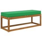 vidaXL Coussin de Siège d'Extérieur Vert 111 5 x 40 x 8 cm