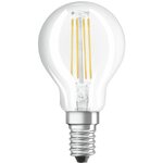 Osram ampoule led sphérique clair filament variable 6 5w=60 e14 chaud