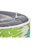 Pouf gonflable jardin Bocarnea - Assise 53 cm - Revetement spun polyester 200 mg - Motif tropical