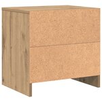 vidaXL Cabinet de chevet chêne artisanal 45 x 34 x 44.5 cm