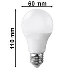 Ampoule e27 led 9w 220v a60 180° (pack de 5) - blanc chaud 2300k - 3500k - silamp