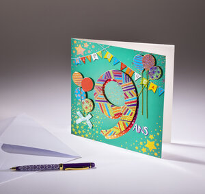 Carte double coll'âge- 9 ans