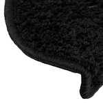 vidaXL Tapis d'escalier 20 pièces 65 x 21 x 4 cm Noir Demi-rond Grand