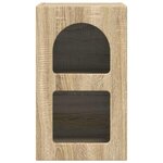 vidaXL Table de chevet 2 Pièces Chêne Sonoma 29 5 x 35 x 50 cm