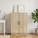 vidaXL Buffet Chêne Sonoma 66 x 34 5 x 87 cm Bois d'ingénierie