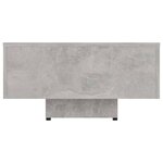 vidaXL Table basse gris béton 100x49 5x31 cm bois d'ingénierie