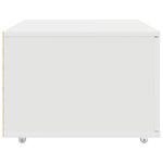 vidaXL Cabinet à tiroirs blanc 55x45x33.5 cm en bois d'ingénierie