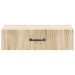 vidaXL Table d'appoint murale 59 x 34 5 x 17 cm Bois d'ingénierie