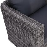 vidaXL Meuble de jardin 7 Pièces et coussins et oreillers Résine tressée