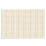 vidaXL Couverture lestée Crème clair 120x180 cm 5 kg Tissu
