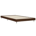 vidaXL Cadre de lit chêne marron 90x200 cm bois d'ingénierie